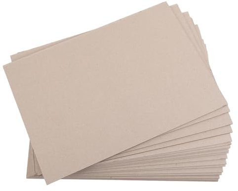 Gatuida 20pcs 2.5mm A4 Grey Book Binding Board Heavyweight Cardstock Sheets for Crafting Scrapbooking and Album Covers Textured Paper for Painting and Book Covers