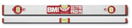 BMI 691060W - Livella a bolle d'aria Alustar, anche per angoli, lunghezza 60 cm