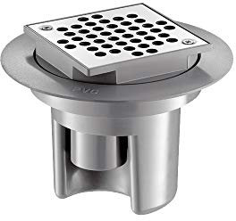 SIPHON Einstellbarer Hartplatz 100x100 Delabie -Ausgang Ø40-682001