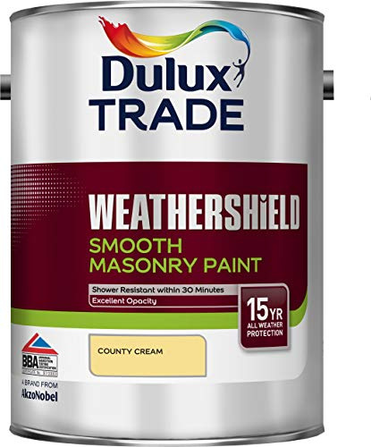 Dulux Trade Weathershield Smooth Masonry Country Cream 5 Litres