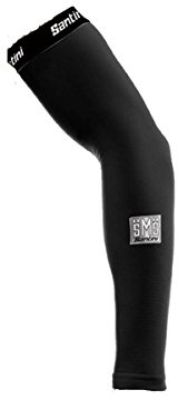 Santini 365 Totem 55 - Manguitos de Ciclismo para Hombre, Color Negro, Talla M/L