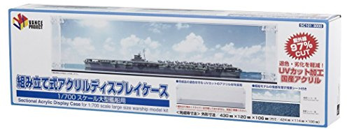 SC101 monterat akrylfodral 1/700 skala för stora skepp