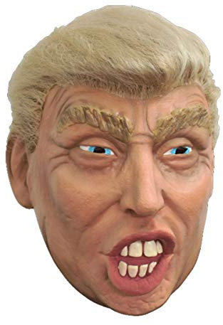 Horror-Shop Donald Trump Karnevals Maske mit Haaren