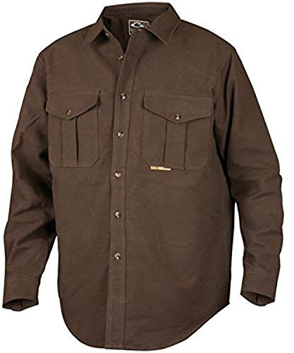 Drake L/S Classic Moleskin Shirt Olive MD