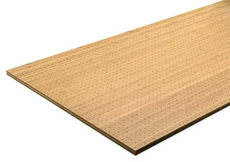 HPFloor Akustikpaneele Wandpaneele | Echtholz Bambus Sento | Lochdurchmesser 3 mm | Flur Wohnzimmer Innenwanddekoration Wandverkleidung | 2er Set | 18 mm stark | 122 x 60 cm