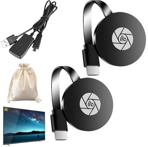 Zonevel TV Box, Zonevel TV Streaming Device, Lefun TV Streaming Device, Boitier Zonevel TV, Seurico TV Box, 4K Pc to TV Wireless Screen Projector (2pcs)