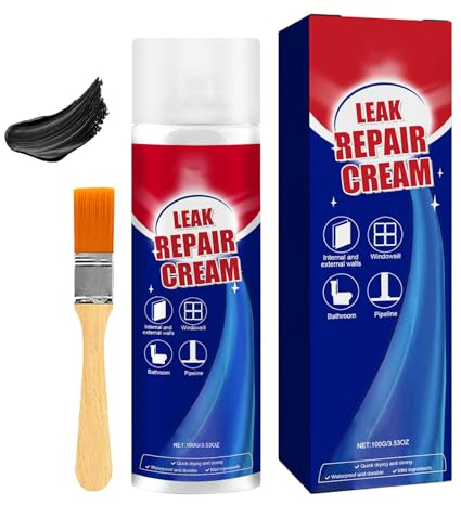 Liquid Impermeabilizante Para Goteras | Sellante Rápido 100ml | Resistente -30°C A 80°C, Aplicación En 3 Min - Reparación Tejados/Ventanas En Hogares - Incluye Pincel