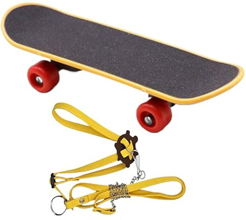 Sköldpaddsrep och skateboard Justerbar reptiltränare för sköldpaddor, ödlor | Sele och skateboard för små sköldpaddor För Inomhus Utomhus Trädgård Balkong Ödlor Kameleonter Skäggagamer Leguaner