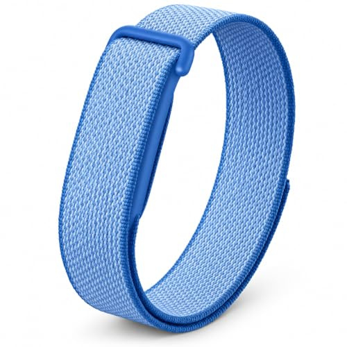 Raradev Armband för Fitbit Air Band | Flätat nylonarmband med spänne i rostfritt stål | Utbytbara andningsbara sportband | Anti-sudor-band för trådlös träningsspårare