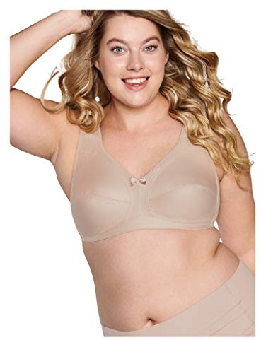 Naturana Damen Soft Cup festen Stützen BH mit voller Abdeckung, Hellbeige, 90D
