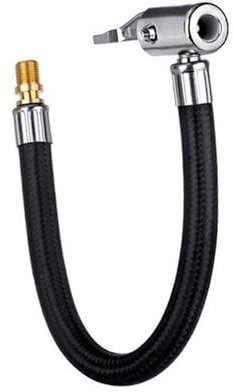 Qinsky Tyre Inflator Hose,20CM Tire Valve Pipe Air Inflator Pump Extension Hose Car Tire Valve Connect Pipe Air Tire Chuck Inflator Pump Extension Hose for Bicycle Motorcycle Trucks