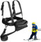 DASIAUTOEM Ski und Snowboard Gurt für Kinder, Ski Gurt mit Abnehmbarer Leine und Tasche, Skateboarding Skifahren Eislaufen Training, Trainingsrucksack, Ski Zubehör für Kinder Jungen Mädchen Anfänger