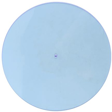 Enwye Skivspelare Slipmatta för Vinyl LP Skivspelare 12 Akryl Slipmatta, Statiska Mattor Skivspelare, Förbättrar Bas och Ljudkvalitet, DJ Slipmats Blå