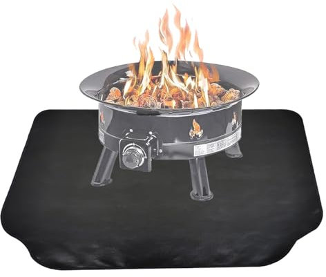 Tapis de cheminée résistant au feu – Protection de sol ignifuge, tapis de sécurité résistant à la chaleur pour le foyer | Tapis antidérapant ignifuge, tapis de protection contre les étincelles et les