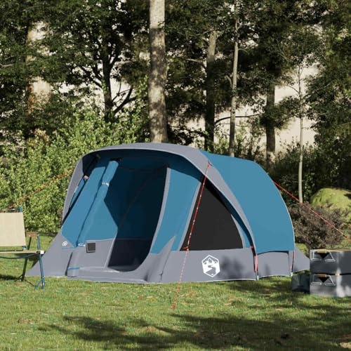 Tente de randonnée pour carpe, camping 4 personnes, bleue, étanche, tente de maison pour trekking, camping, extérieur, randonnée