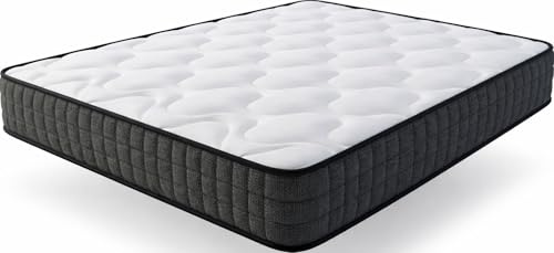 Colchón Viscoelástico 90x190 cm EKO Confort 3D Reversible | Fabricado en España | Cara Invierno-Verano | Antibacerias e Hipoalergénico | Transpirable y Fresco | Firmeza Media | Altura 21 CM