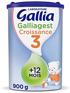 Laboratoire Gallia Galliagest ,Lait en poudre pour bébé, 12 Mois à 3 ans, 900g (Packx1)