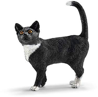 SCHLEICH Farm World | Katze stehend 13770 Bauernhof Spielfigur | detailgetreue Tierfiguren | tolles Geschenk für Jungen und Mädchen | Bauernhof Spielzeug ab 3 Jahre | 6 x 2 x 6 cm