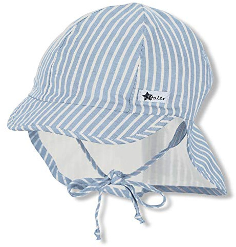 Sterntaler Baby Boys' Peaked Cap with Neck Protection, Blue, 47