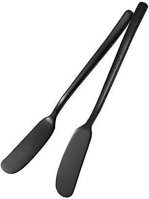 DOITOOL 2 Piezas Suministros De Cocina Raspador De Espátula Esparcidor De Gelatina Metalica Cuchillo De Mantequilla Espátula Cortadora De Mantequilla Sándwich De Queso Desayuno Colocar