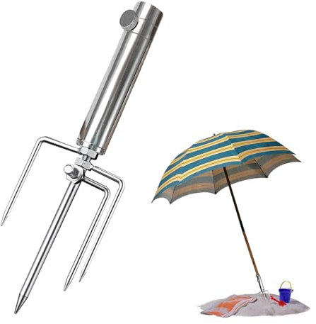 Jiahuade Sonnenschirmständer mit Rasendorn,Sonnenschirm Spieß,Rasendorn Sonnenschirmständer,Schirmständer Erdspieß,Erdspieß Sonnenschirm,Schirmständer Für Angeln,Schirmständer Strand (B)