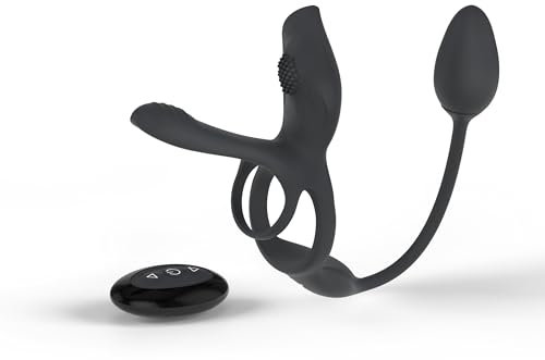 Couples Choice RC multi function Couple's Vibrator - verführerischer Paarvibrator, 5 in 1 mit Cock-Ring und Klitoris-Reizer, 10 Vibrationsmodi