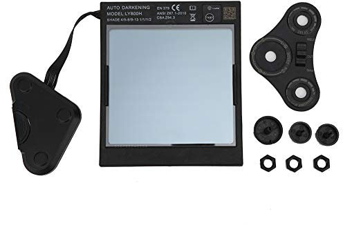 Welding Helmet Replacement Lens, Adjustable Shade Auto Darkening Welding Lens, Welding Goggles Solar Power Helmet Lens for Construction and Industrial Use