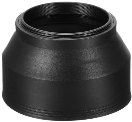 PATIKIL Parasol de Objetivo de 52mm, Protector de Goma Plegable para Bloquear el Exceso de Luz Solar, Reducir el Destello y el Resplandor del Objetivo, Mejorar la Fotografía, Negro