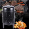 HOARLICN 3 in 1 Räuchertonne, BBQ Räucherofen Räuchergrill Einstellbare Windkraft Barbecue Grill Gartengrill Räuchergrill mit Thermometer Großo Grill Multifunktionsgrill