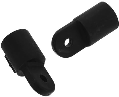 Balacoo 2 Piezas Tapa Deslizante con Funda Deslizante pabellón Polos guarniciones Marina Fin Accesorios Nauticos Accesorios náuticos bisagra de Hardware Cerradura Tapa Superior Nylon Black