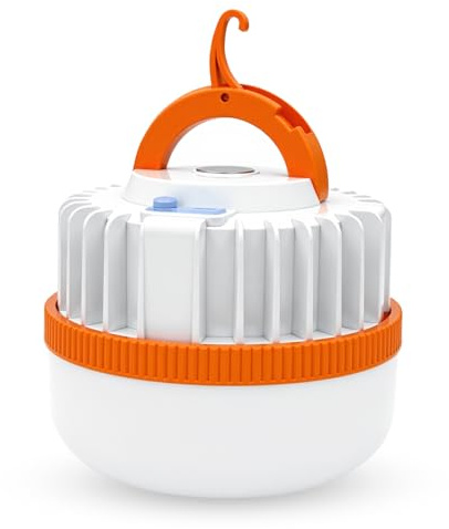 Boloshine Lanterne Camping, LED Lampe Camping Rechargeable, Portable Lumières de Tente Résistant à l'eau avec Crochet pour D'extérieur, Randonnée, Pêche, Coupures Courant