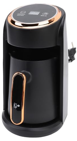 Bonbela Caffettiera Turca Automatica Caffettiera Turca Elettrica 600W 300ML Acciaio Inossidabile Anti Traboccamento con Livello Massimo del Liquido per Riunioni di Famiglia in Ufficio
