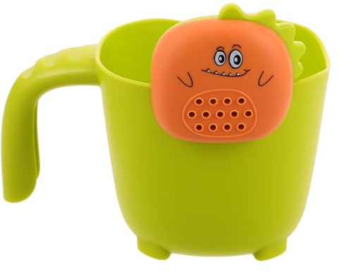 GARVALON Tasse de Rinçage Garçon Fille PP Sécurisée avec Poignée Ergonomique Gobelet de Bain Multifonction pour Lavage Cheveux et Bain pour Garçon Fille