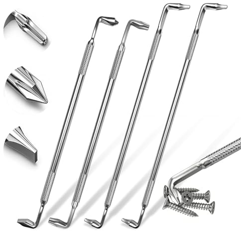 4 Stück 90° Winkelschrauber Set Magnetisch Z Offset Schraubendreher Kreuzschlitz Schlitzschraubendreher und Sechskant Winkelschraubendreher Geeignet für den Einsatz in Beengten Platzverhältnissen