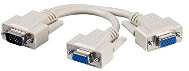 Goobay 1x SVGA/2x SVGA cable VGA VGA (D-Sub) 2 x VGA (D-Sub) Gris - Cables VGA (VGA (D-Sub), 2 x VGA (D-Sub), Gris, Macho/Hembra)