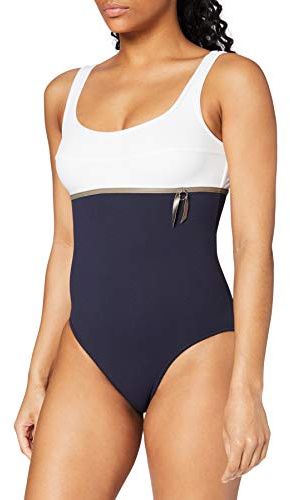 Livia Megranie Tamari - Maillot Une Pièce - Uni - Femme - Bleu (Marine) - Fr : 46