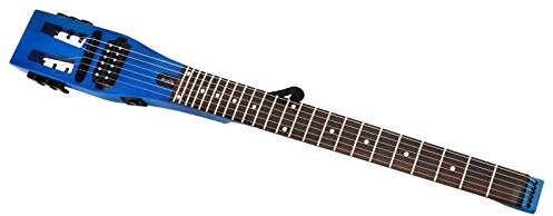 Anygig E-Gitarre Practikal Tragbare Reise 82CM 1,6KG Blau Matt 25,5 Vollausschlag mit Gigbag Rechtshänder