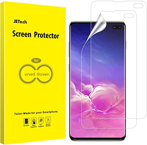 JETech TPU Skärmskydd för Samsung Galaxy S10 Plus, 2-Pack | Självläkande TPU-Film, HD-Klar, Repskydd, Bubbelfri Installation
