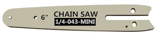 1PCS 6 La placa de guía de la cadena de la cadena es adecuada para la cadena de 6 Mini sierra de cadena de carga de mano, placa de guía de la sierra de la cadena de jardín del jardín