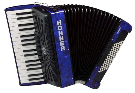 Hohner Bravo III 72 Chromatic Piano Key Accordion (Pearl Dark Blue)