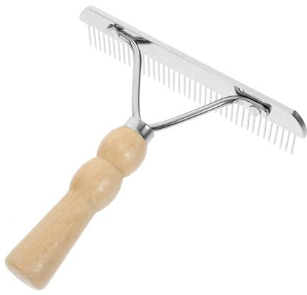 Mipcase 2 STK Pferdenagelrechenkamm Mähnenbürste Für Pferde Werkzeug Zum Mähnenziehen Nützliche Pferdereinigungsbürste Rinder Ziegen Schafe Kamm Fellrechen Holz Haarentfernung Pferdebürste