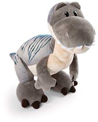 NICI Kuscheltier Dino Tony-Rex 25 cm – Stofftier aus weichem Plüsch, niedliches Plüschtier zum Kuscheln und Spielen, für Kinder & Erwachsene, 48810, tolle Geschenkidee, grau