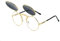 Steampunk Sonnenbrille Runde Sonnenbrille, Flip up Linse Retro Metall Rahmen Sonnenbrille, Aufklappbare Sonnenbrille, Rundbrille Partybrille Hippie Brille, Vintage Sonnenbrille für Fasching Requisiten