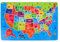 Educational Wooden Usa Map Jigsaw Puzzle for Kids Age 4-8 | Interactive Geography Learning Toy | Engaging Multicolor Design for Family Fun and Bonding