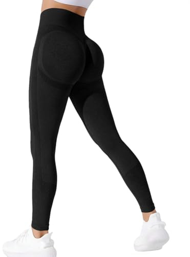 Neteson Leggins Sportivi Donna Vita Alta Scrunch Leggings Palestra Push Up