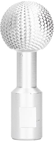 Lima de pulido con cabeza de bola de fresa giratoria esférica, herramienta de tallado de madera de alta eficiencia de acero de aleación de cromo vanadio de 14 mm para carpintería (Plata)