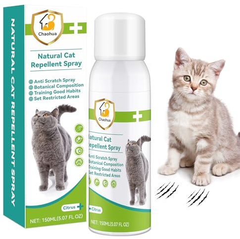 Chaohua Repulsif Chat Interieur 150 ML, Anti Griffure Chat Spray, Protéger Les Meubles, Le Canapé