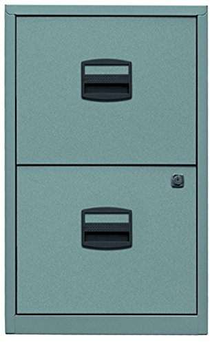 Bisley PFA Home Filers A4 Metal Filing 2 Drawer Cabinet - Silver