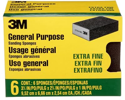 3M CP000-6P-CC Extra Fine Grit, Black, 3-3/4 in x 2-5/8 in