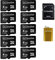 Cloudisk Pack de 10 Cartes Micro SD de 4 go lot microsdhc avec Adaptateur SD Lecteur de Carte mémoire USB (Carte Micro SD de 4 go)